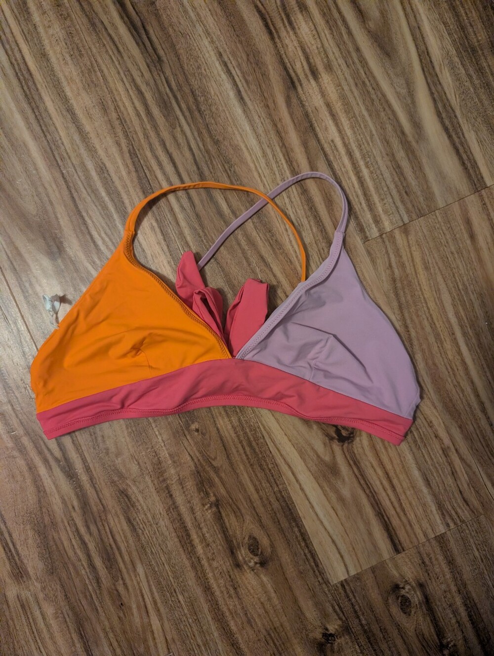 Marine Layer Colorblock Triangle Swim Top